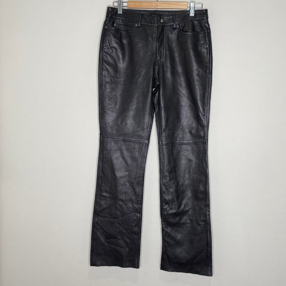 Guess Vintage Leather Bootcut Pants